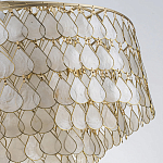 Люстра многоярусная с декором из натуральной морской ракушки Iridescent Light варинант исполнения - 8 | Loft Concept в Краснодаре