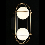 Бра настенное с 2 белыми плафонами Karina варинант исполнения - 2 | Loft Concept в Краснодаре