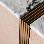 Тумба под телевизор с мраморной столешницей Uniqueness Marble варинант исполнения - 3 | Loft Concept в Краснодаре