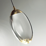 Подвесной светильник с плафоном в форме капли Crystal Transparent Drop варинант исполнения - 2 | Loft Concept в Краснодаре