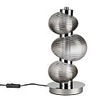 Настольная лампа с 3-мя рифлеными стеклянными шарами Marcelh Light варинант исполнения - 5 | Loft Concept в Краснодаре