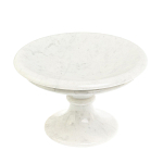 Фруктовница средняя из натурального камня Мрамор Белый Natural Stone Fruit Bowls варинант исполнения - 2 | Loft Concept в Краснодаре