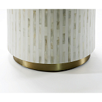 Круглый приставной столик с инкрустацией RADIAL BONE INLAY SIDE TABLE варинант исполнения - 2 | Loft Concept в Краснодаре