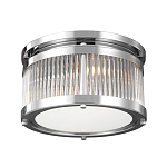 Потолочный светильник с цилиндрическим плафоном из рифленого прозрачного стекла Feiss варинант исполнения - 1 | Loft Concept в Краснодаре