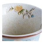 Ваза из голубого фарфора с бронзовыми элементами Blue Garden варинант исполнения - 4 | Loft Concept в Краснодаре