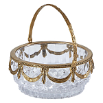 Корзиночка из прозрачного стекла с бронзовой ручкой Eden Garden варинант исполнения - 2 | Loft Concept в Краснодаре