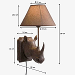 Бра Носорог Rhinoceros варинант исполнения - 7 | Loft Concept в Краснодаре