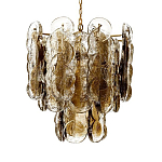 Люстра из круглых стеклянных элементов Vienna варинант исполнения - 1 | Loft Concept в Краснодаре