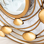 Зеркало в круглой раме украшенной раковинами с жемчугом Pearl in the Gleam варинант исполнения - 3 | Loft Concept в Краснодаре