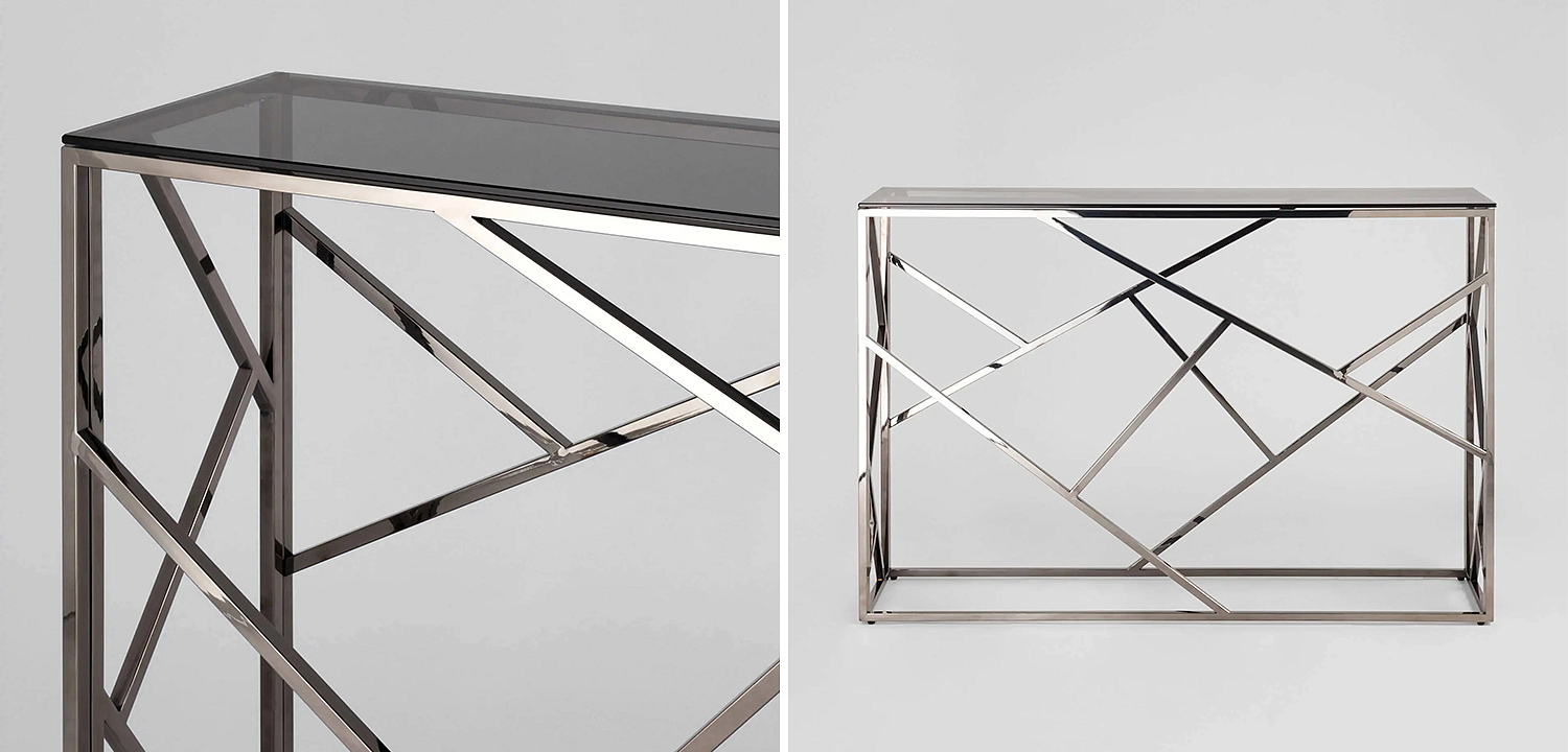 Консоль Geometry Serene Phoenix Dark Chrome Консоль Geometry Serene Phoenix Dark Chrome - Loft-Concept в Краснодаре