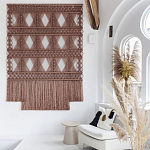 Панно Макраме коричневый цвет  варинант исполнения - 2 | Loft Concept в Краснодаре