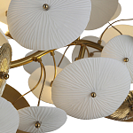 Люстра с белыми и золотистыми цветами G9 Dahlia Flowers Lamp варинант исполнения - 5 | Loft Concept в Краснодаре