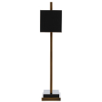 Настольная лампа прямоугольная с черным абажуром Strictness of Forms варинант исполнения - 3 | Loft Concept в Краснодаре