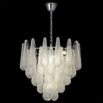 Люстра с подвесками из рифленного стекла в форме капель Textured Glass Chandelier варинант исполнения - 13 | Loft Concept в Краснодаре