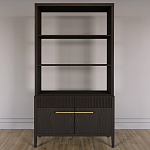 Стеллаж Primo с ящиками Темный орех варинант исполнения - 1 | Loft Concept в Краснодаре