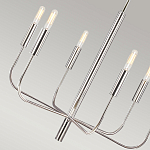 Люстра с 6-ю лампами на тонких изогнутых рожках в современном стиле Feiss варинант исполнения - 11 | Loft Concept в Краснодаре