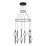 Люстра светодиодная с 6-ю сферическими стеклянными плафонами Splatter варинант исполнения - 3 | Loft Concept в Краснодаре