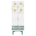 Тумба белая с рисунком Tall Forest Ok White варинант исполнения - 1 | Loft Concept в Краснодаре