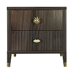 Тумба прикроватная с двумя ящиками Elsa Dreams Walnut варинант исполнения - 5 | Loft Concept в Краснодаре