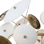 Люстра с белыми и золотистыми цветами Dahlia Flowers Lamp варинант исполнения - 7 | Loft Concept в Краснодаре