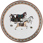 Чайный сервиз из фарфора с изображением лошадей на 6 персон 15 предметов Porcelain Horse Set  варинант исполнения - 6 | Loft Concept в Краснодаре