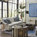 Приставной стол с металлическим золотым  основанием и чёрной столешницей Paradigm варинант исполнения - 2 | Loft Concept в Краснодаре