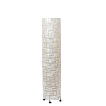 Торшер из перламутра на металлическом каркасе Indonesian Cylinder варинант исполнения - 4 | Loft Concept в Краснодаре