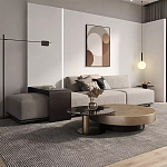 Комплект их 2-х круглых дизайнерских журнальных столов Difelap варинант исполнения - 2 | Loft Concept в Краснодаре