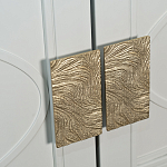 Шкаф бежевый двухдверный с полками и штангой Eccentricity варинант исполнения - 3 | Loft Concept в Краснодаре