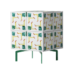 Тумба  с рисунком ShortT Pina Colada Green варинант исполнения - 3 | Loft Concept в Краснодаре