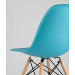 Пластиковый стул на ножках из массива бука Eames Torquoise варинант исполнения - 3 | Loft Concept в Краснодаре
