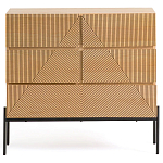 Комод с геометрическим рисунком на ящиках Anders Light Wood варинант исполнения - 2 | Loft Concept в Краснодаре