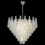 Люстра с подвесками из рифленного стекла в форме капель Textured Glass Chandelier варинант исполнения - 5 | Loft Concept в Краснодаре