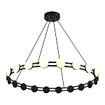 Люстра кольцевая с круглыми светодиодными источниками света Maxine Light варинант исполнения - 4 | Loft Concept в Краснодаре