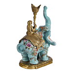 Подсвечник в виде слона из фарфора с бронзовыми элементами Elephant in the Garden of Eden варинант исполнения - 3 | Loft Concept в Краснодаре
