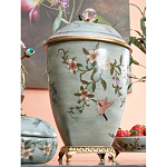 Ваза с крышкой и цветочным узором Genuine Chinese Classics варинант исполнения - 5 | Loft Concept в Краснодаре