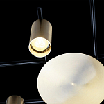 Потолочный светильник с 8-ю цилиндрическими плафонами цвета латунь TRIBES CHANDELIER варинант исполнения - 5 | Loft Concept в Краснодаре