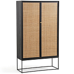 Шкаф с 2-мя дверцами из ротанга ручной работы Fuse Wicker Furniture варинант исполнения - 1 | Loft Concept в Краснодаре