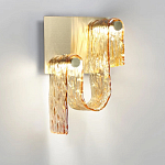 Бра волнистой формы из фактурного стекла Wave варинант исполнения - 6 | Loft Concept в Краснодаре