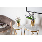 Столик дизайнерский Beige marble варинант исполнения - 3 | Loft Concept в Краснодаре