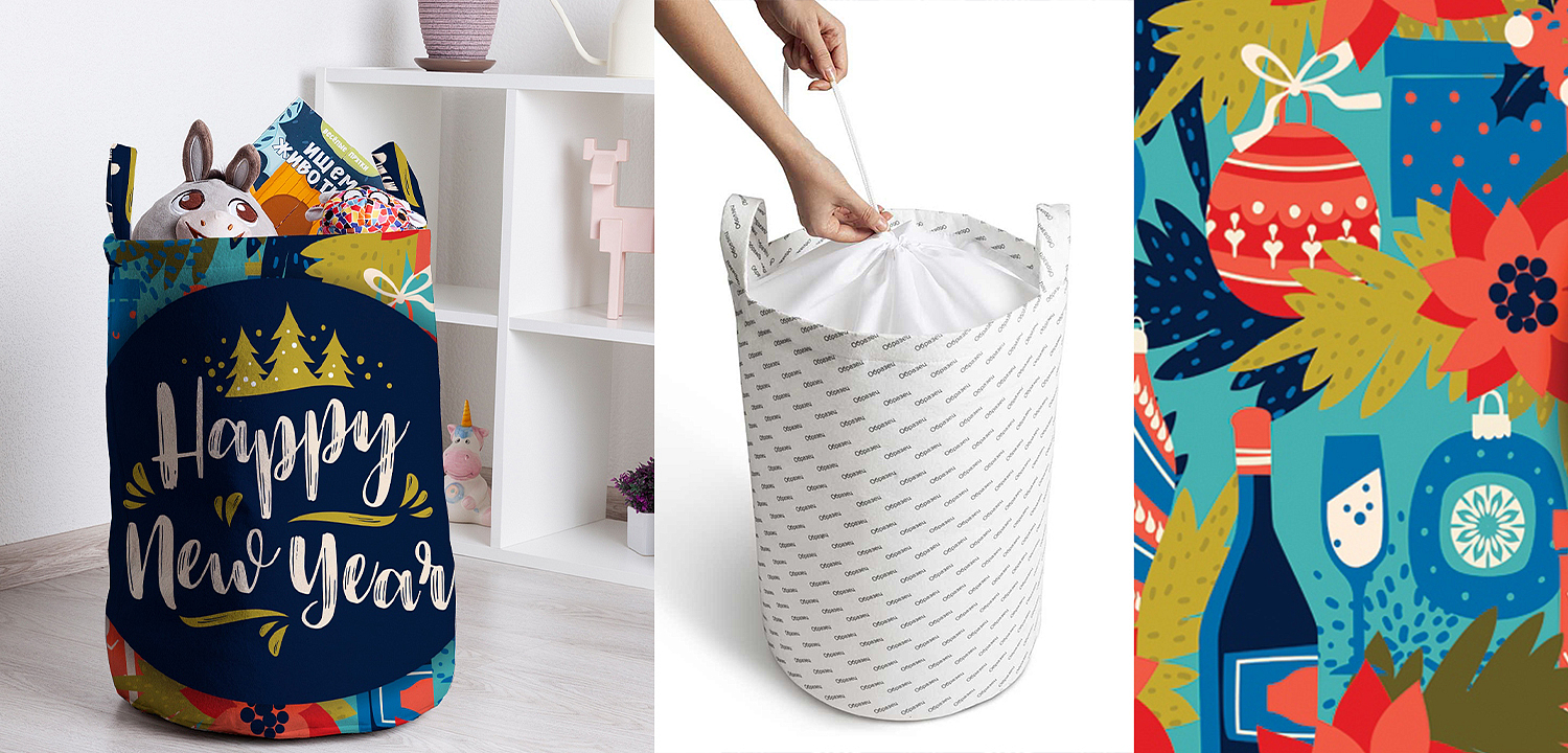 Корзина Happy New Year Basket Корзина Happy New Year Basket - Loft-Concept в Краснодаре