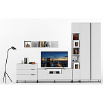 Полка навесная белая открытая Strict Lines  варинант исполнения - 6 | Loft Concept в Краснодаре