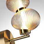 Бра с 2-мя рифлеными стеклянными шарами Marcelh Light варинант исполнения - 8 | Loft Concept в Краснодаре