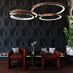 Гипсовая 3D Панель HEXAGON TEMPLE варинант исполнения - 1 | Loft Concept в Краснодаре