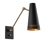 Бра черного цвета с конусным металлическим плафоном Alora варинант исполнения - 1 | Loft Concept в Краснодаре