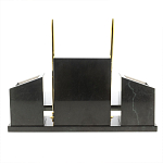 Настольный письменный набор из мрамора и змеевика с гербом России Marble Accessory варинант исполнения - 4 | Loft Concept в Краснодаре