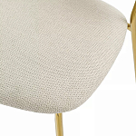 Стул барный широкой полукруглой спинкой на золотистых ножках Chair Smooth Shapes варинант исполнения - 6 | Loft Concept в Краснодаре