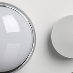 Бра овальной формы белого цвета с 2-мя лампами Lunar Pebbles варинант исполнения - 7 | Loft Concept в Краснодаре