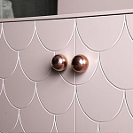 Дизайнерский комод розовый с фактурным фасадом Tiles варинант исполнения - 2 | Loft Concept в Краснодаре