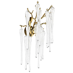 Бра с бронзовыми акцентами и прозрачными стеклянными каплями Droplet Bra варинант исполнения - 1 | Loft Concept в Краснодаре